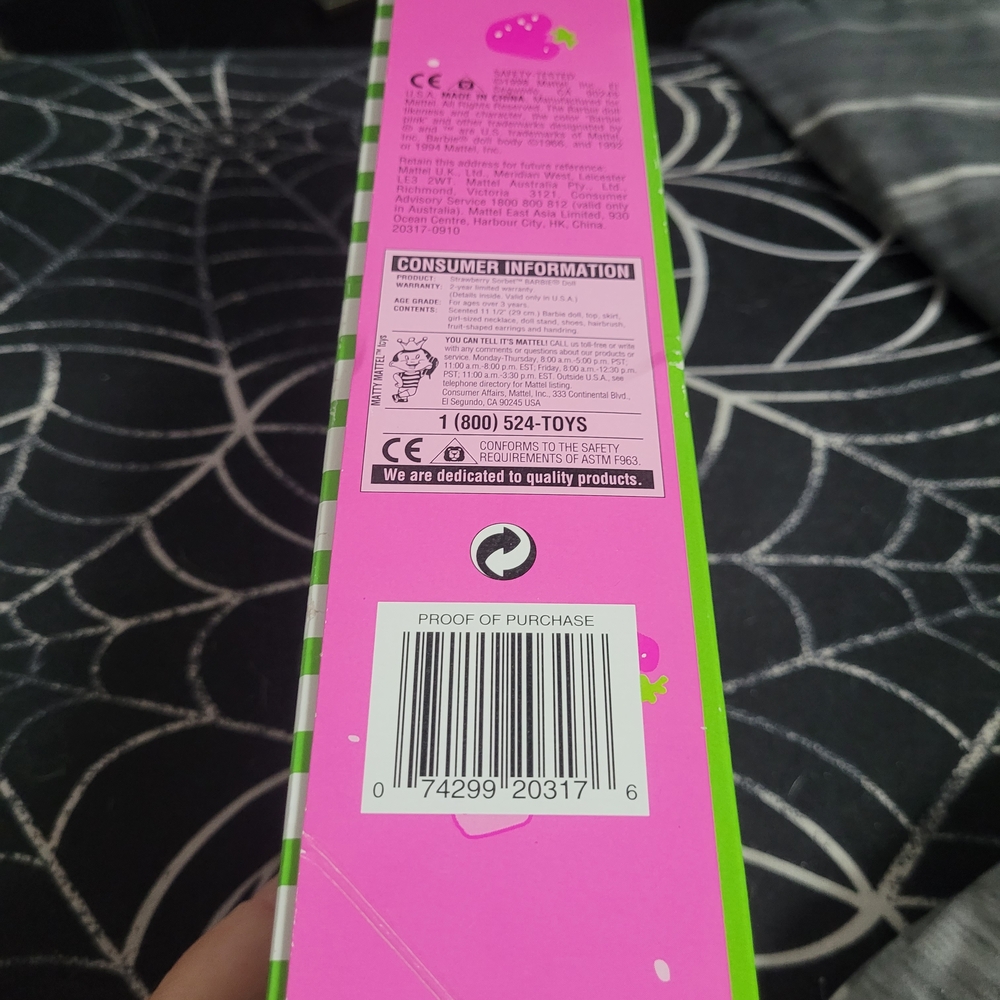 Vintage Nib Avon Barbie Strawberry Sorbet - Picture 4 of 6